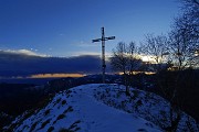 Tramonto invernale sul MONTE GIOCO (1366 m) il 3 marzo 2016 